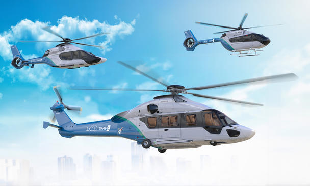 Digital rendering of H145, H160 and H175 with LCI color scheme