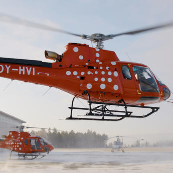 Østnes Helicopters' Airbus H125 helicopters Østnes Helicopters' Airbus H125 helicopters