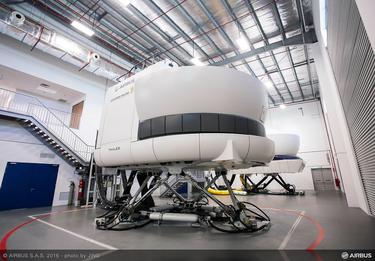 New Airbus Asia Training Centre opens in Singapore - Flight Simulator Room New Airbus Asia Training Centre opens in Singapore - Flight Simulator Room