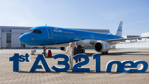 First A321neo delivery to KLM