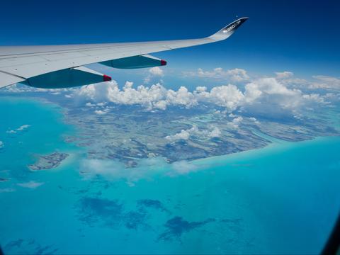 A350 Airbus world tour in Americas sea from windows cabin A350 Airbus world tour in Americas sea from windows cabin