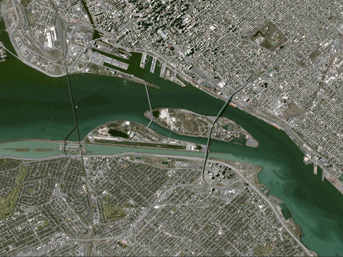 Satellite Image - Monteal, Canada Satellite Image - Monteal, Canada