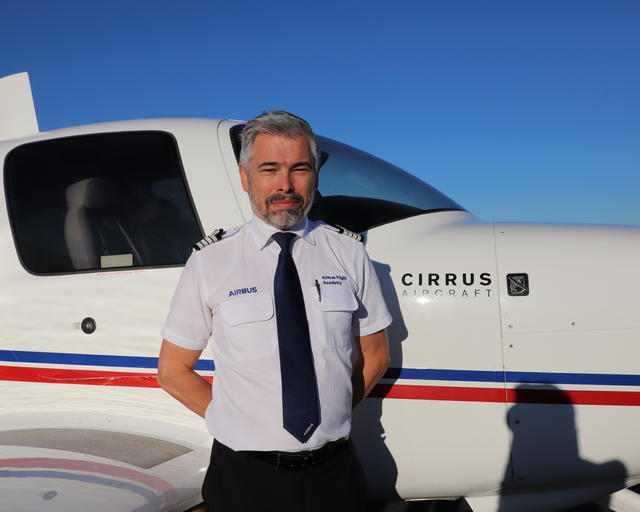 Flight instructor, Mickael Merrien